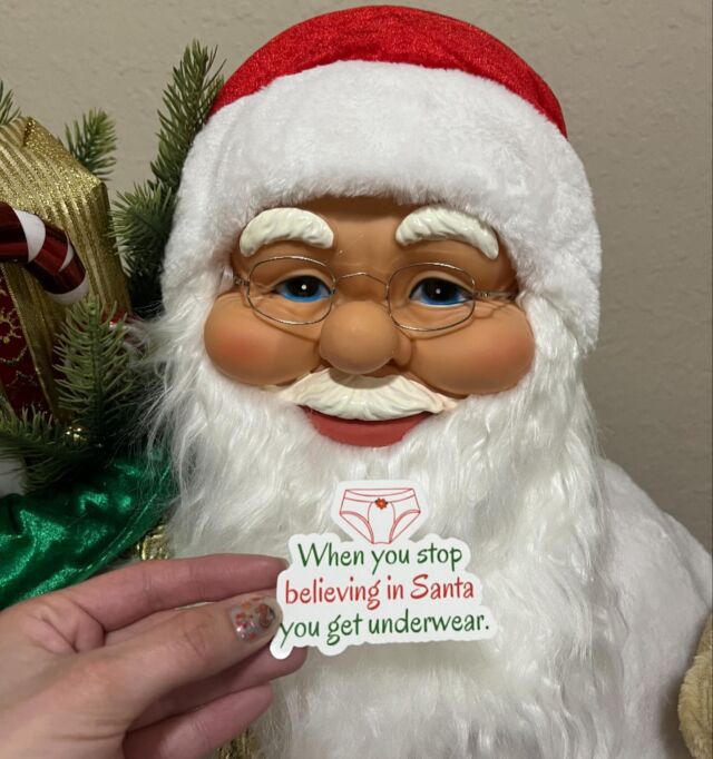 When you stop believing in Santa you get underwear 🎅🏻🤶🏻🎄🎁

#amaprintables #christmas #christmastime #christmasgifts #christmasticker #merrychristmas #stickers #decal #christmasdecals #christmasdecals #printableshop #christmaslist #santaclaus #christmasquotes