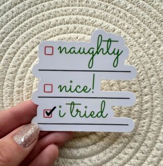 Christmas Sticker 🎄🎁🎅🏻🤶🏻

🔴 Naughty

🔴 Nice!

✅ I tried 

Available in my Faire, Tiktok and Etsy Shop: AMAPRINTABLES 💖🛍️ #christmas #christmastickers #naughty #santaclaus #christmastime #stickers